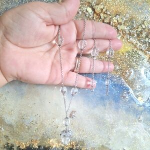 Silver Crystal Necklace